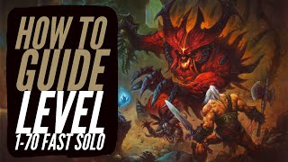 Diablo 3  How To Level Up Fast Solo [upl. by Redlac]