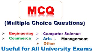 MCQMultiple Choice Questions for All University Exams Question Bank [upl. by Nalo32]