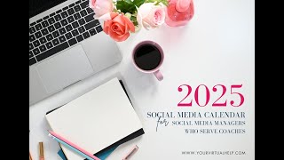 2025 Social Media Content Calendar [upl. by Arayc]