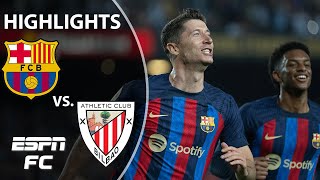 Barcelona vs Athletic Club  LaLiga Highlights  ESPN FC [upl. by Cates714]