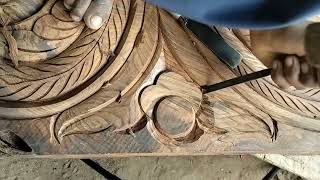 New corner flower carving design carving woodworking woodwork [upl. by Yenal]