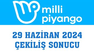 Milli Piyango Çekiliş Sonuçları 29 Haziran 2024 [upl. by Ecadnak]