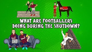 What are footballers doing during the shutdown ft Messi Ronaldo amp more ► Onefootball x 442oons [upl. by Garrik88]