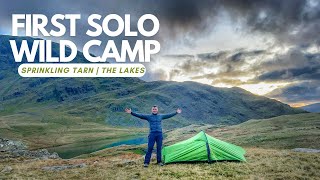 First Solo Wild Camp  Sprinkling Tarn  Lake District  Cumbria [upl. by Gemmell]