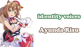 Ayunda Risu  identity voices  Hololive Indonesia [upl. by Ylloj]