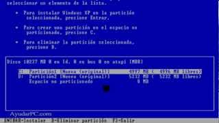 Instalar Windows XP paso a paso desde cero [upl. by Trebma753]