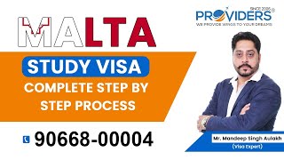 Malta Study Visa Complete Step by Step Process  Malta Study Visa Update 2024 Providers Overseas [upl. by Norbie]