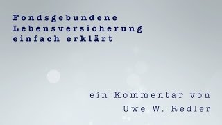 Fondsgebundene Lebensversicherung einfach erklärt [upl. by Chamberlin]