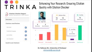 Enhancing Your Research with Trinka AI Ensuring Citation Quality with Citation Checker [upl. by Alvinia]