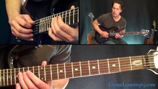 Fade To Black Guitar Lesson Pt3  Metallica  Intro Solo amp Interlude [upl. by Cyd]