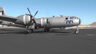 B29 FIFI Engine Start Takeoff Landing CAF DeerValley [upl. by Nwahsar]