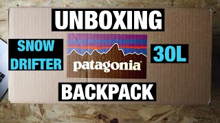 Patagonia SnowDrifter Pack 30L Unboxing [upl. by Neeruan]