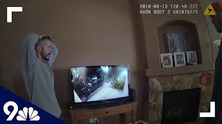 RAW Chris Watts reacts to neighbors surveillance footage [upl. by Frechette383]