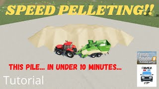 SPEED PELLETING  How to Pellet Faster than Ever  Farming Simulator 19 [upl. by Emilia]