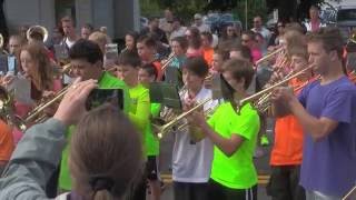 Jabish Brook Middle School Band  Belchertown Parade 2016 [upl. by Littman]