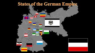 The 26 states of the German Empire [upl. by Arbmahs892]