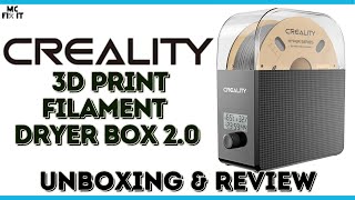 Creality Filament Dryer Box 2O Unboxing and Review [upl. by Aerdno731]