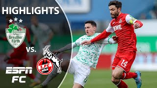 Greuther Furth and Cologne play to 11 draw  Bundesliga Highlights  ESPN FC [upl. by Eziechiele]