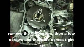 How to split the crankcase and install a crankshaft on a 150cc GY6 scooter [upl. by Aihsel]