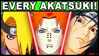 All 14 Akatsuki Members and Their Powers Explained Naruto  Boruto Every Akatsuki [upl. by Htebasil]