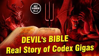 The Devils Bible I Codex Gigas I Haunted BookI  Horror VILLA [upl. by Tlihcox]