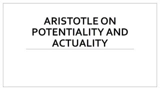 Aristotle on Potentiality and Actuality [upl. by Herc]