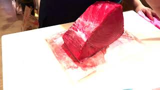 How to Break down Bluefin Tuna Hon Maguro for Sushi [upl. by Domella953]