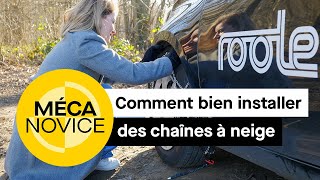 Tuto  comment bien installer des chaînes à neige [upl. by Enilekaj]