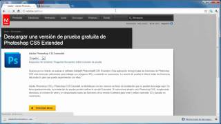 Cómo descargar adobe photoshop cs5 [upl. by Karon]