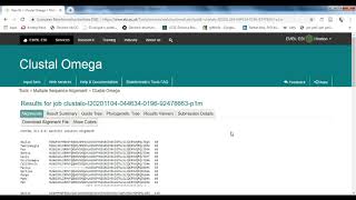 Multiple Sequence Alignment and phylogenetic tree using Clustal Omega Tutorial [upl. by Carolyne576]