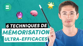 6 TECHNIQUES DE MÉMORISATION idéales pour tout retenir 🧠 [upl. by Derfla]