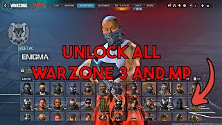 NEW MW3WARZONE UNLOCK ALL TOOL UNLOCK ALL CAMOS OPERATORS AND MORE [upl. by Gayel]