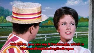 Supercalifragilisticexpialidocious Lyrics  Mary Poppins [upl. by Luhe]