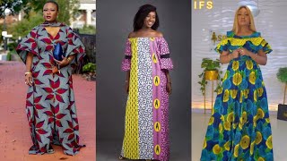 MODÈLES AFRICAIN 2024  MODÈLE DES ROBES EN PAGNE POUR FEMMES SIMPLE ET CHIC  ANKARA DRESSES 2023 [upl. by Lola127]