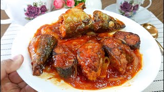 Ikan Sardin Masak Sos Paling Senang [upl. by Ahsoet]