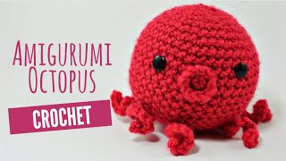 Amigurumi Octopus Tutorial  Crochet With Me [upl. by Baese]