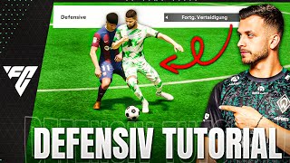 EA FC 24 PERFEKT VERTEIDIGEN MIT DIESEM TRICK ⚔️  DEFENSIV TUTORIAL🚧 [upl. by Eedoj]