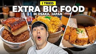 I Tried MONSTER SIZE Foods in Japan [upl. by Eimmit]