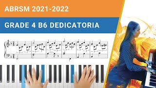 ABRSM 20212022 Piano Grade 4 B6 Dedicatoria by Granados [upl. by Alrad]