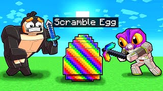 HATCHING OVERPOWERED SCRAMBLE EGG Minecraft [upl. by Ayeki]