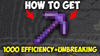 How to Get a 1000 Unbreaking and 1000 Efficiency Pickaxe in Minecraft 1206  121 [upl. by Karry289]