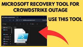 Use Microsoft Recovery Tool to Fix Crowdstrike BSOD Issue Blue Screen of Death [upl. by Norraf]