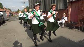 Silkstone Greens North West Morris dance quotWedding Bellesquot at Bromyard Folk Festival 2023 [upl. by Ayikaz560]