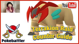 Terrakion Raid Counter Guide by Pokebattler [upl. by Arondel511]