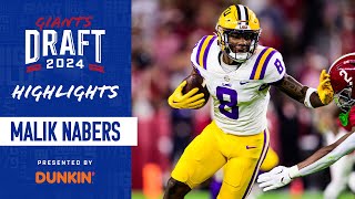 HIGHLIGHTS Malik Nabers  Giants Draft  LSU Wide Receiver [upl. by Eadmund]