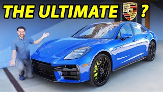 The allnew Porsche Panamera is ridiculous V8 Turbo vs V6 driving REVIEW 2024 [upl. by Alleras]