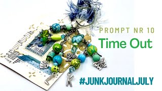 JUNKJOURNAL EMBELLISHMENT OR GLUE BOTTLE DANGLE  Prompt Nr 10 Time Out junkjournaljuly sevenplaza [upl. by Demodena]