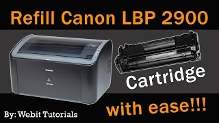 Canon LBP 2900 toner refill tutorial Easy Method [upl. by Elise]