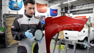 Machine sanding using 3M discs before polishing [upl. by Ycal]