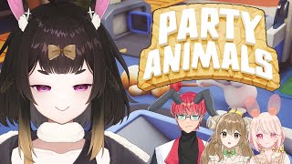 🔴【 PARTY ANIMALS 】CUTE 4 BUNNIES MAKING CHAOS [upl. by Colinson254]